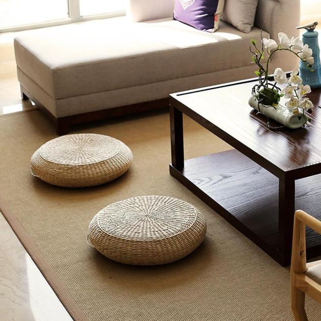 Handicraft Water Hyacinth Seat Floor Cushion
