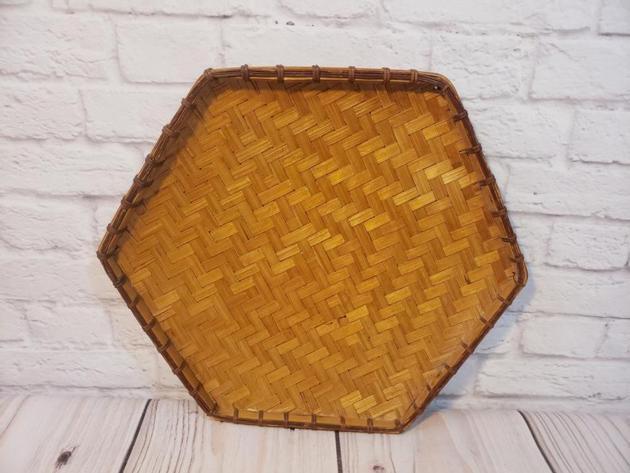 Handmade Mat Coaster Kitchen Serving Bamboo