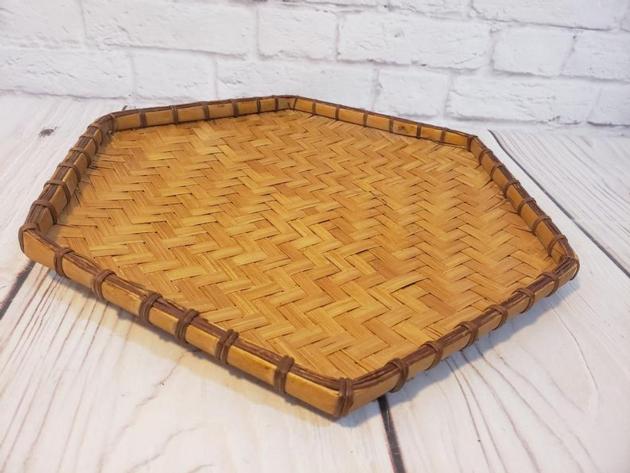 Handmade Mat Coaster Kitchen Serving Bamboo