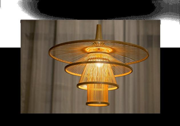 Bamboo Lampshade Wicker Lamp Cover Pendant