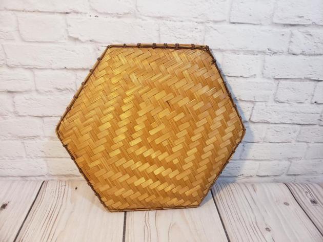 Handmade Mat Coaster Kitchen Serving Bamboo