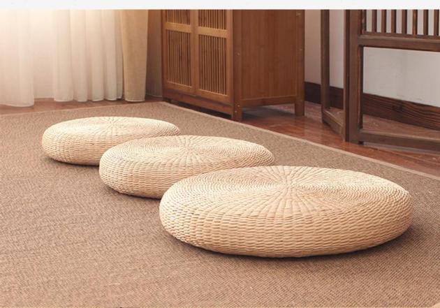 Handicraft Water Hyacinth Seat Floor Cushion