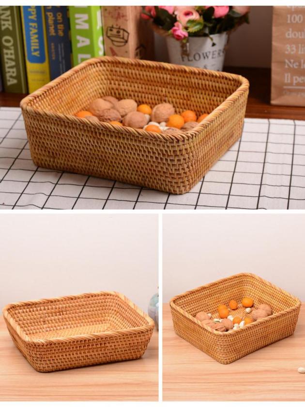 Bamboo Rattan Holder Tray Woven Water