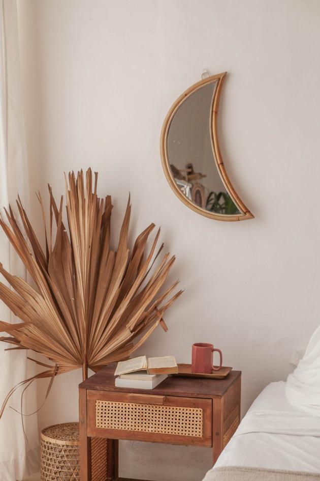 Vivid Half Moon Mirror Home Decoration