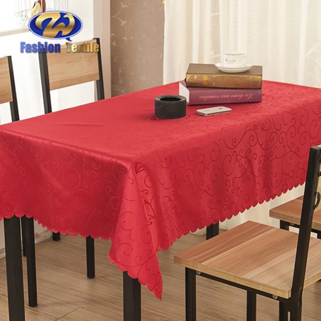Rectangle Red Table Covers For Wedding