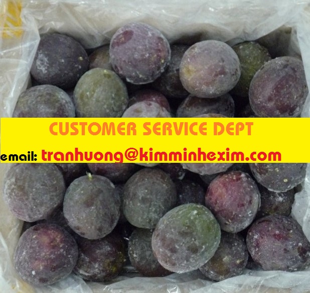 FROZEN PASSION FRUIT WHOLE HALF CUT