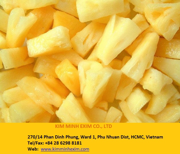 FROZEN PINEAPPLE FRUIT CHUNK DICE SLICE