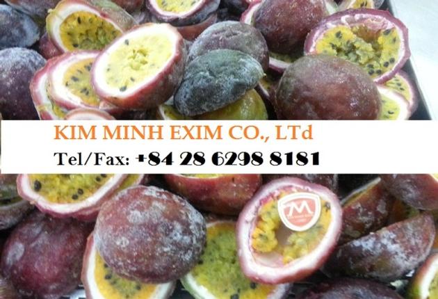 FROZEN PASSION FRUIT WHOLE HALF CUT