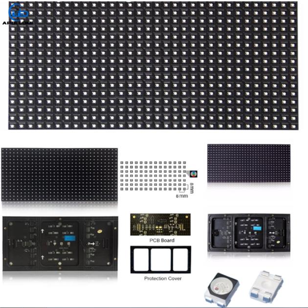 outdoor waterproof full color fixed P8 led video panel