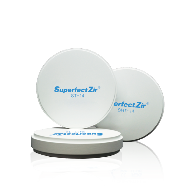 Aidite SuperfectZir ST Pre shade dental zirconia block/blank for cad/cam ZirKon Zahn system