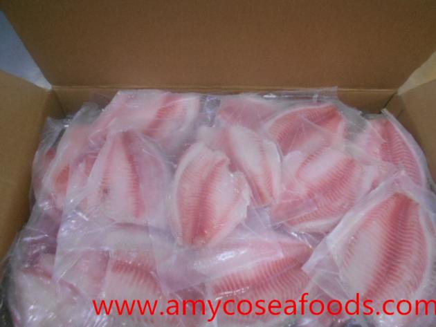 Frozen tilapia fillet CO treated