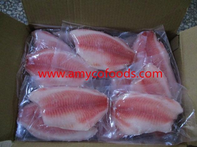 Frozen CO treated tilapia fillet origin China