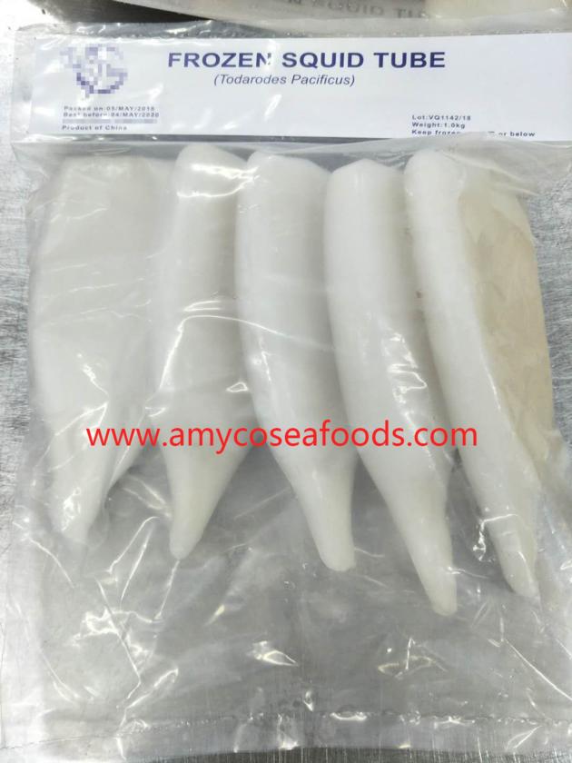 Frozen squid tube origin China