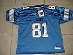 NFL Detroit Lions #81 JOHNSON Blue Jersey