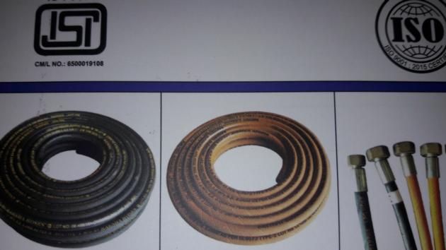 Wire Reinforced Orange Rubber Hose
