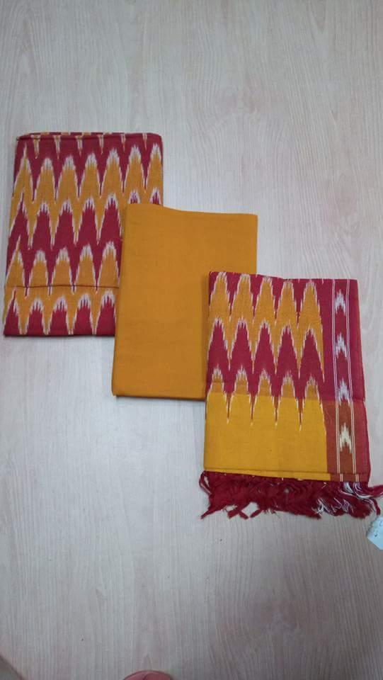 Handloom Ikkat Dress Material