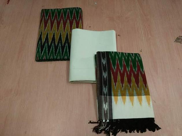 Handloom Ikkat Dress Material