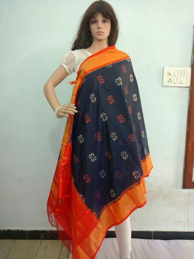 Handloom Ikkat Dupatas