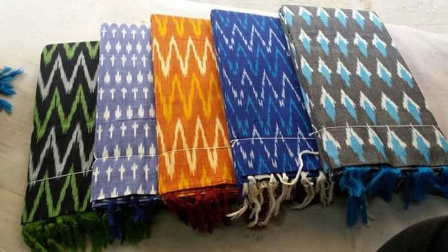 Handloom Ikkat Dress Material
