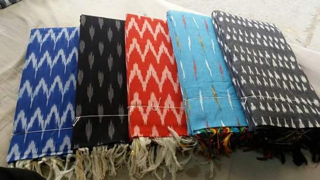 Ikkat handloom dress materials deals