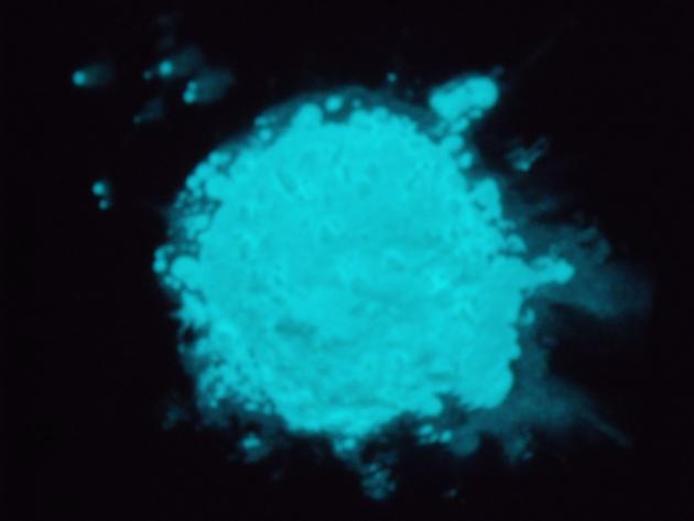 smoothness and brightness blue-green photoluminescent powder small particle size 