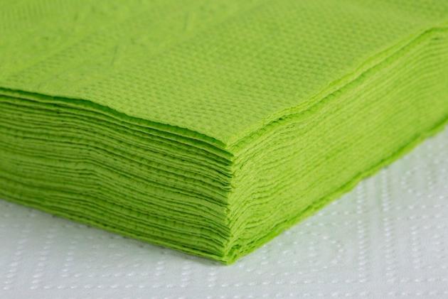 Green paper napkins 