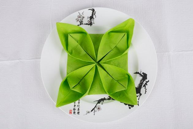 Green Paper Napkins
