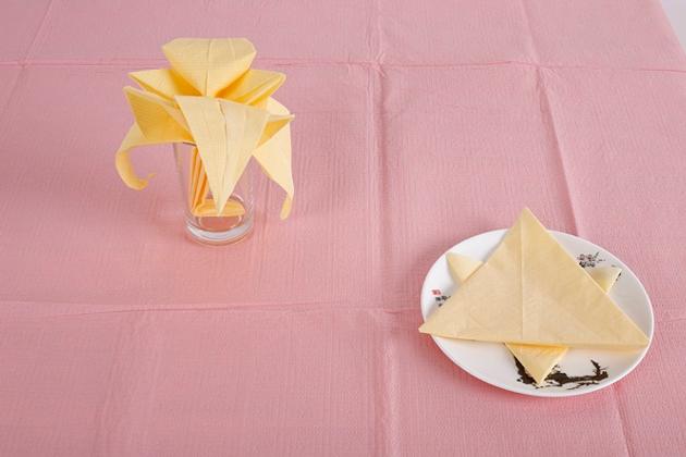 Pink Paper Tablecloth Table Cover