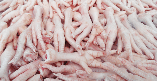 Frozen Chicken Feet - Grade A Processed