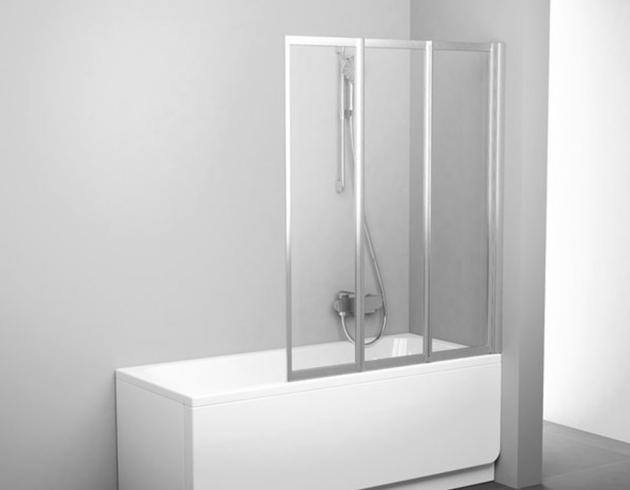 Three Part Folding Bathtub Shower Wall, AB 5433