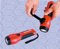 Hand-cranked flashlight _LED