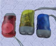 Hand press LED torch 