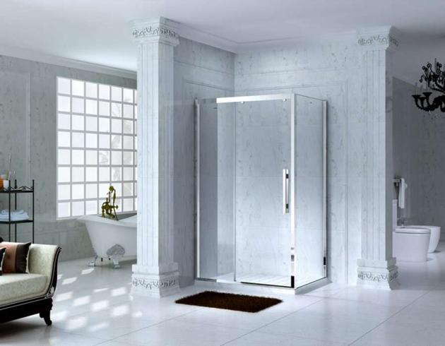 Framed Rectangle Shower Enclosure with Sliding Door, AB 1131