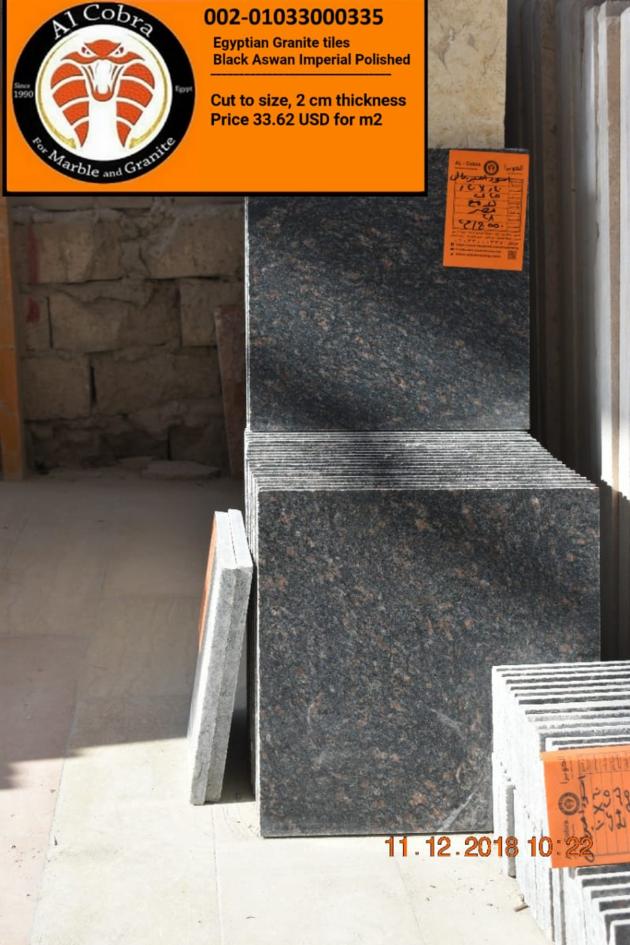 Egyptian Granite Black Aswan Imperial