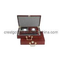 Red Wooden Golf Gift Set