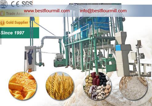 Complete equipment for 4 sets of flour mill