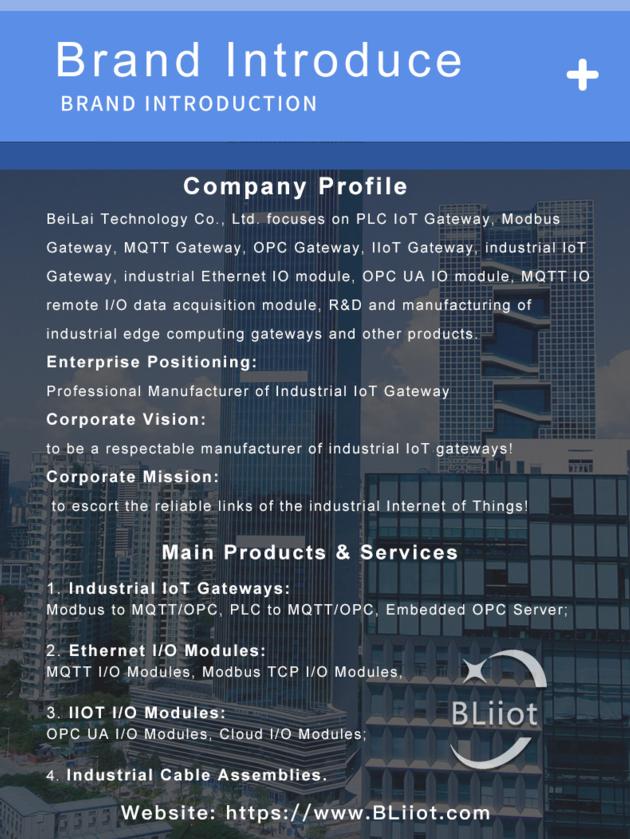 BLIIOT OPC UA IO Ethernet Distributed