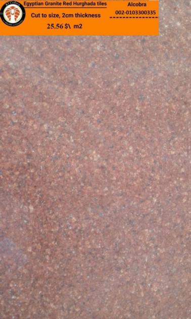 Egyptian granite Red Hurghada tiles