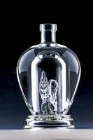 hand made glass bottle