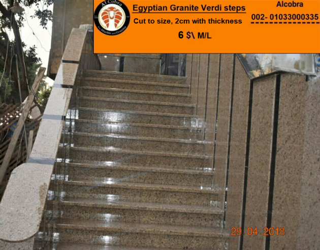 Egyptian granite Verdi steps