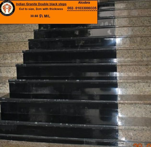 Indian granite Double black steps