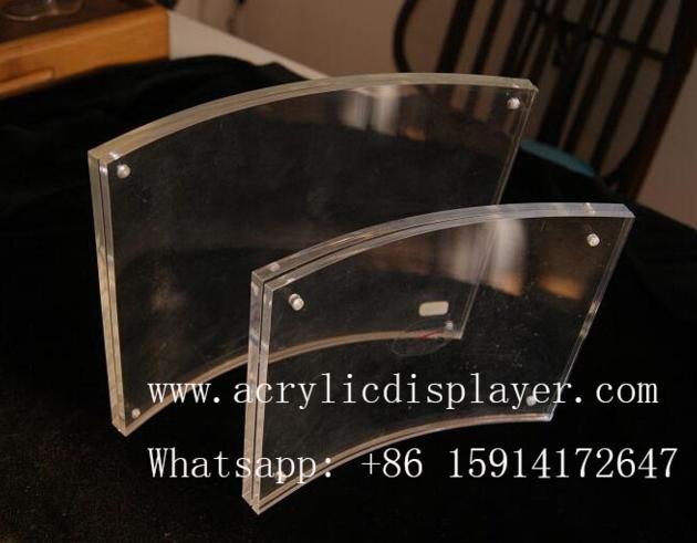 Curved Acrylic Sign Holder