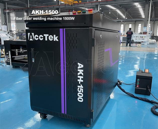 Fiber laser cleaning and welding machine