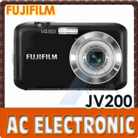Fujifilm Finepix JV200 Digital Camera (Black)