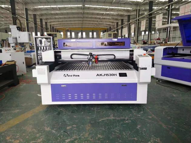 Chinese Mixed laser cutting machine AKJ1530H for metal and nonmetal