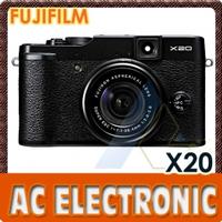 Fujifilm X20 Digital Camera (Full Black)