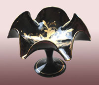 FreeHand Blown Cack Dish