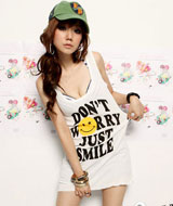 Smile face T-shirt(1403#)