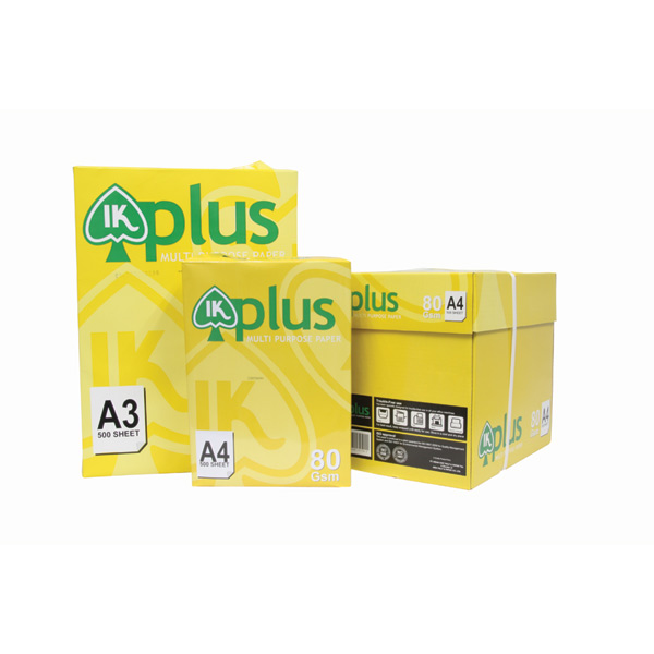 IK PLUS Multipurpose Inkjet and Laser A4 Copy Paper Manufacturer Exporter Wholesaler and Supplier