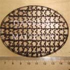 JIGSAW PUZZLE DIE  ---oval puzzle die with tiny pcs